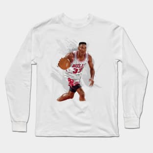 Pippen Vector Paint Long Sleeve T-Shirt